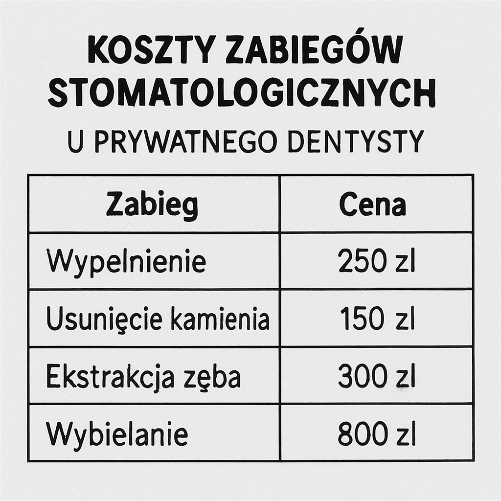 Ile kosztuje leczenie zębów prywatnie?